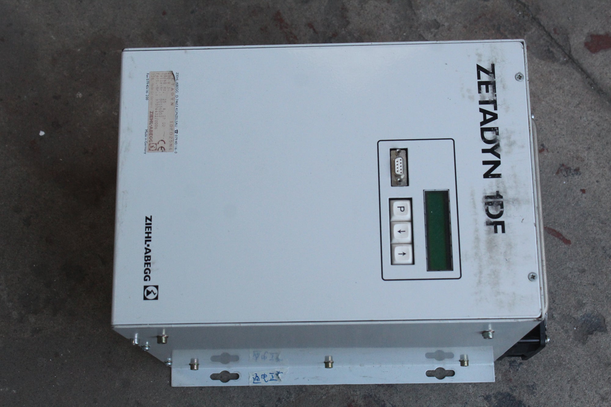 ZIEHL-ABEGG 1DF025N4 速度調節器