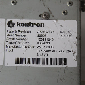 KONTRON ASMC2177 Control Cabinets