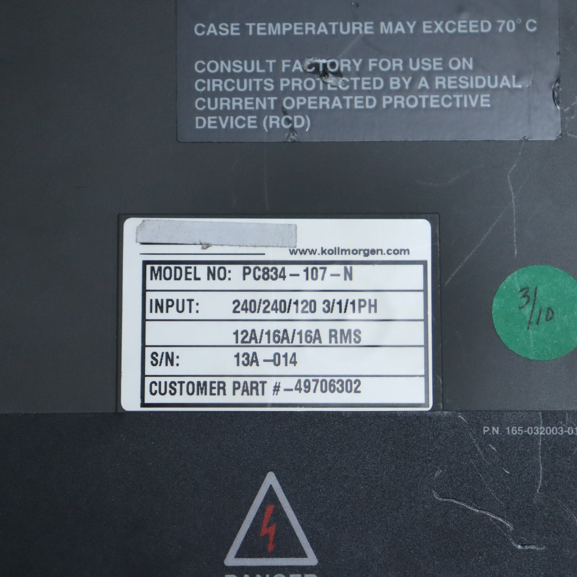 PACIFIC SCIENTIFIC PC834-107-N驅動程式