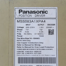 Load image into Gallery viewer, Panasonic MSS083A1XPA4 Position Driver