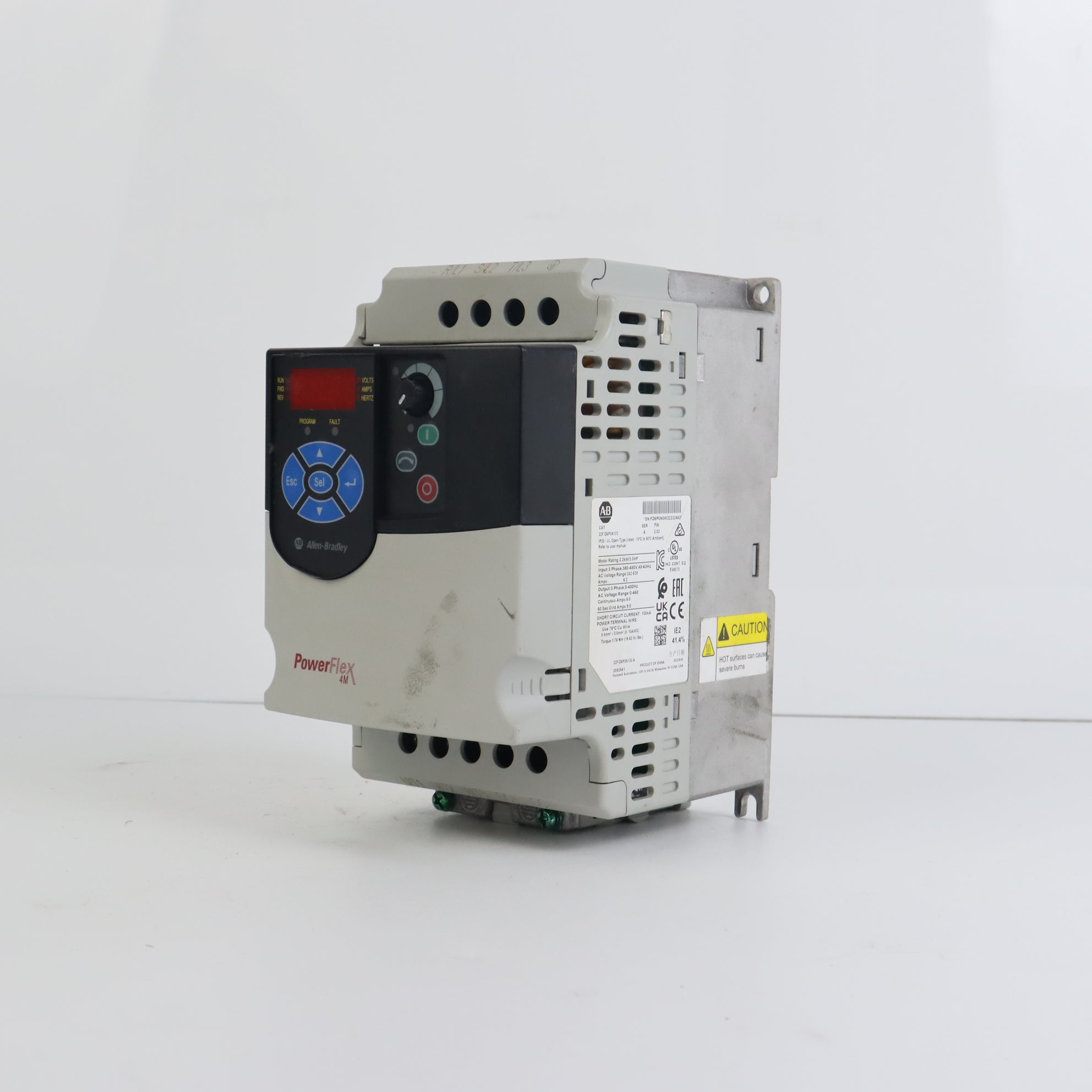 Allen Bradley 22F-D6P0N113 PowerFlex 4M-2.2 kW (3 HP) 交流驅動器