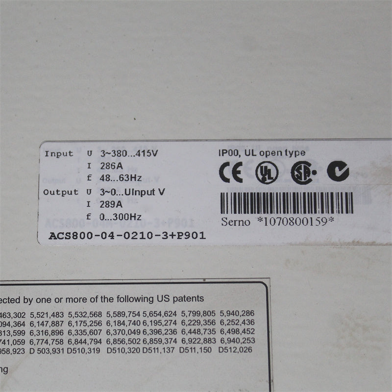 ABB ACS800-04-0210-3+P901 變頻器