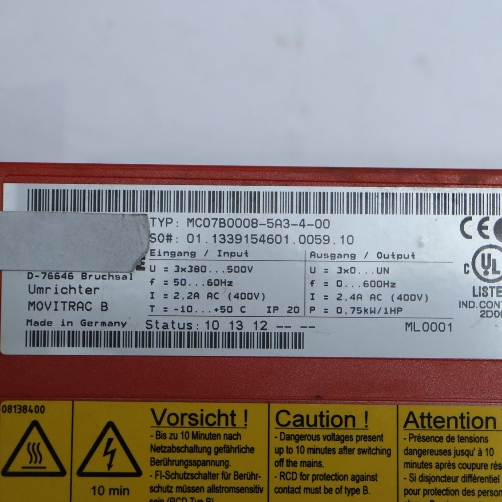 SEW EURODRIVE MC07B0008-5A3-4-00