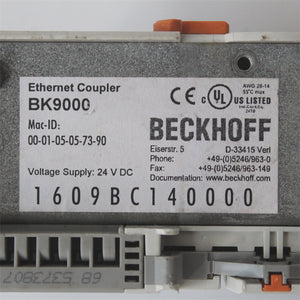 Beckhoff BK9000 Ethernet TCP/IP Bus Coupler