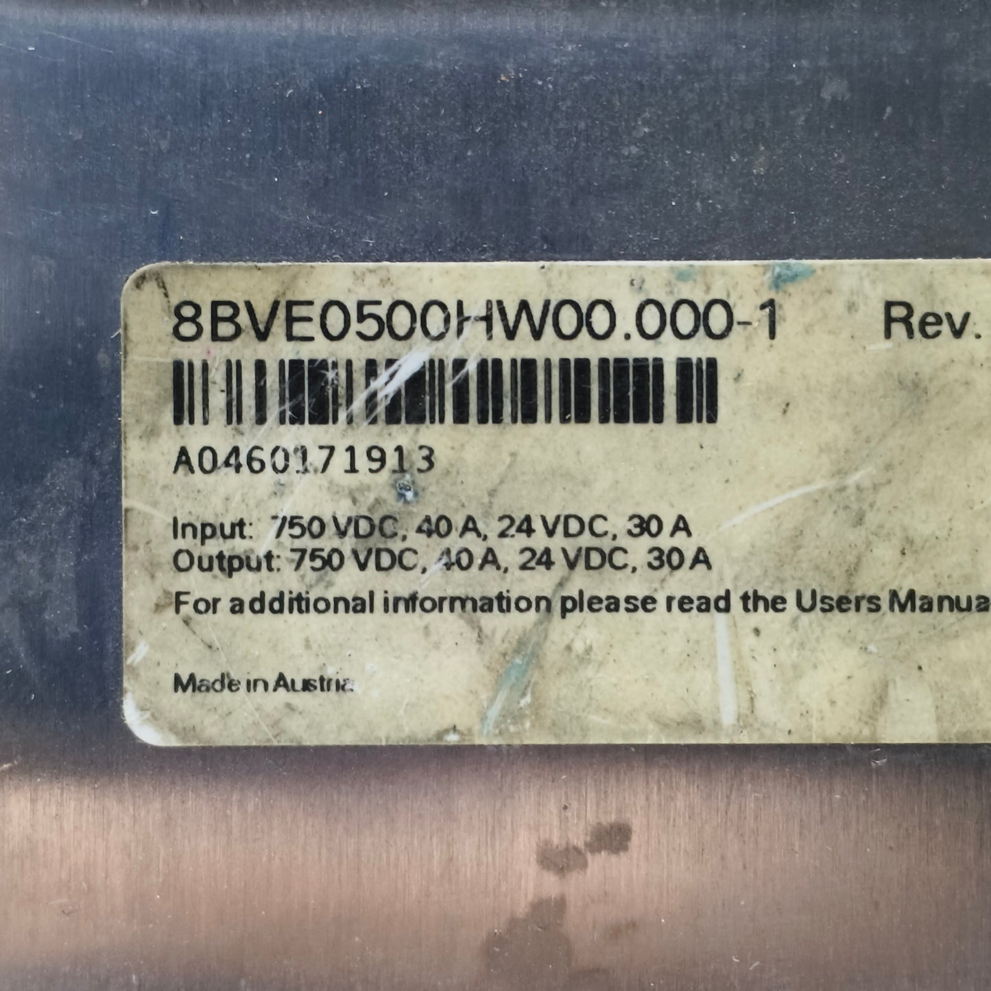 B&R 8BVE500HW00.000-1 Driver