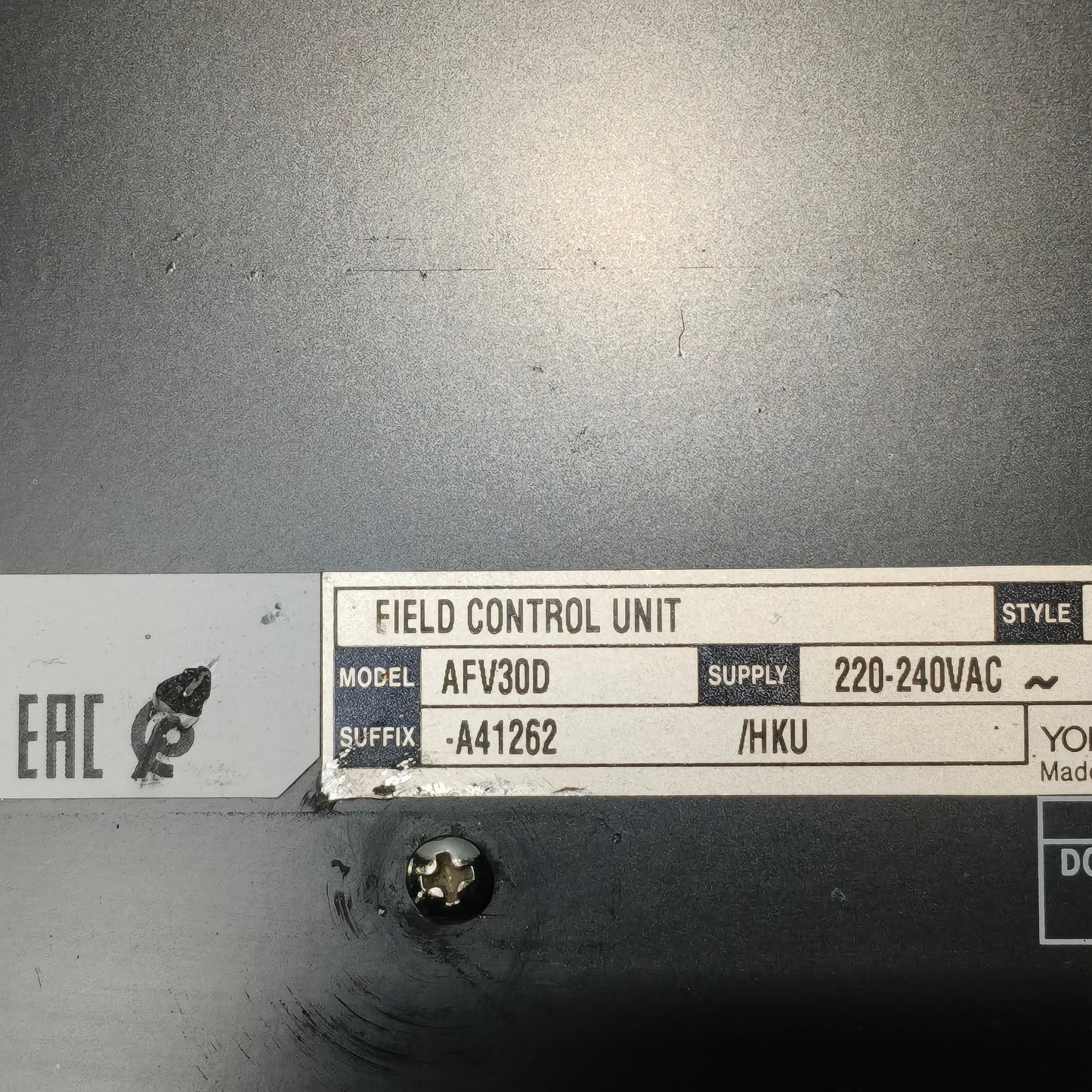 YOKOGAWA AFV30D-A41262 PLC base