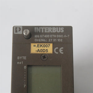 Phoenix Contact IBS S7 400 ETH DSC/I-T INTERBUS Controller Board