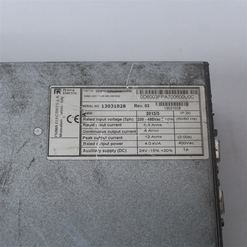 Prima Electro OD6003FPA700600U0C Servo Driver