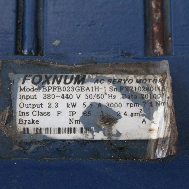 Foxnum BPFB023GEA1H-1 AC Servo Motor 2.3kW