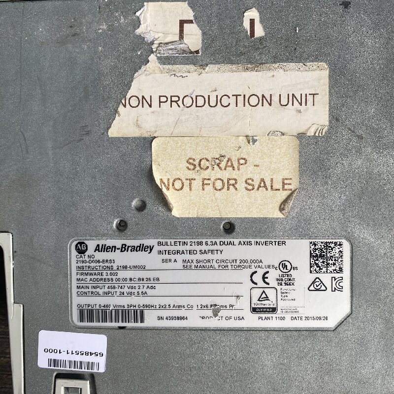 Allen-Bradley 2193-D006-ERS3 驅動程式