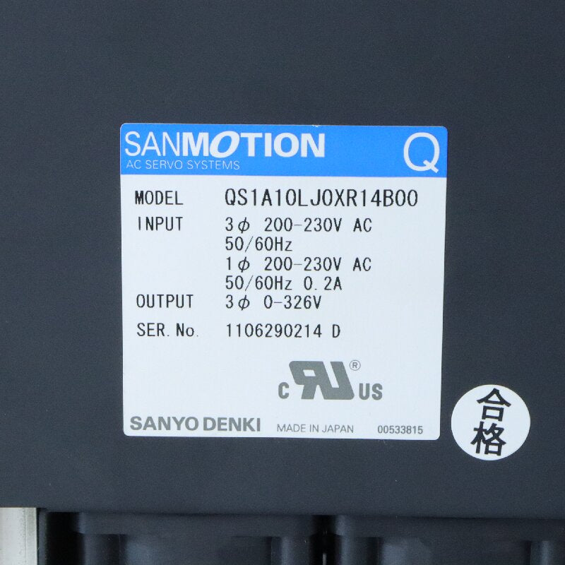 三洋 QS1A10LJ0XR14B00 伺服驅動器