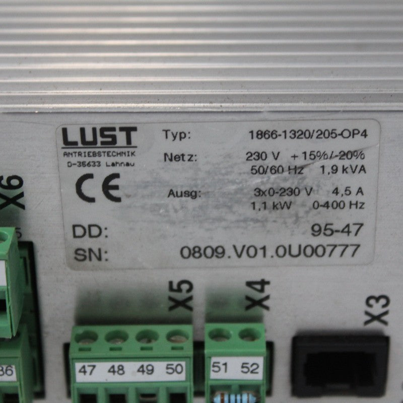 Lust 1866-1320/205-OP4 驅動器 1.1KW/220V