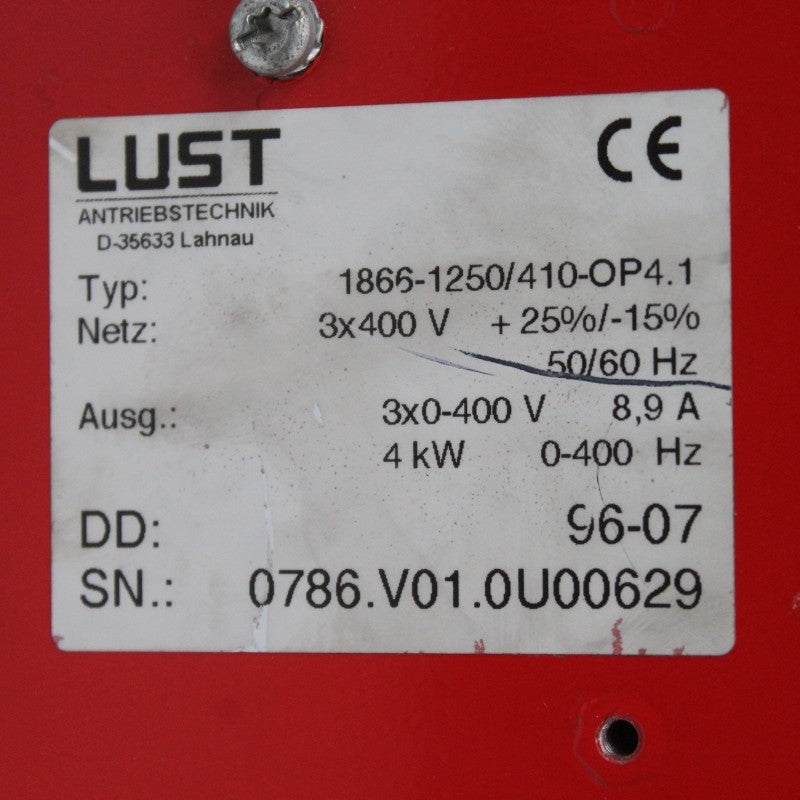 Lust 1866-1250/410-OP4.1 驅動器