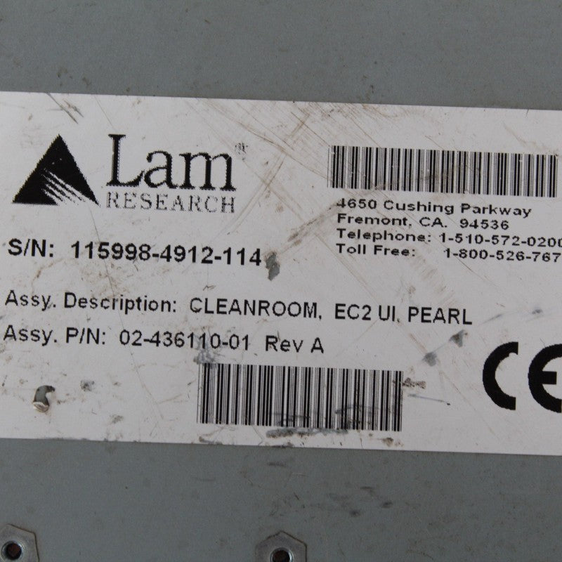 Lam Research BPC-1703 27-319917-00 02-436110-01 Touch Panel - Rockss Automation