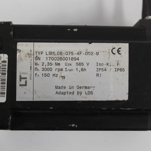 Lust LSML08-075-4F-002-M Servo Motor 150Hz