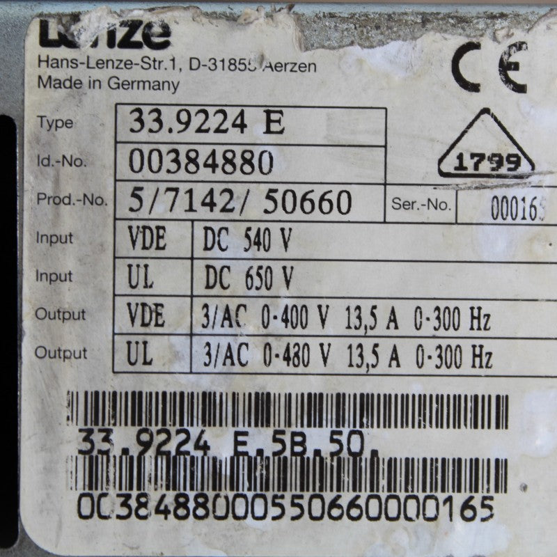 Lenze 33.9224 E Servo Drive