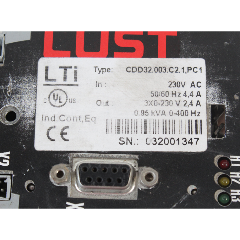 Lust CDD32.003.C2.1.PC1伺服驅動器輸入230VAC