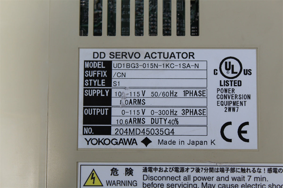 YOKOGAWA UD1BG3-015N-1KC-1SA-N/CN SERVO Driver - Rockss Automation