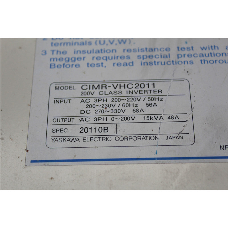 YASKAWA CIMR-VHC2011 driver - Rockss Automation