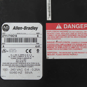 Allen Bradley 2711-T10C15 PanelView 1000 Touch Screen SER E