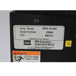 MTS MPA-15-460 Controller