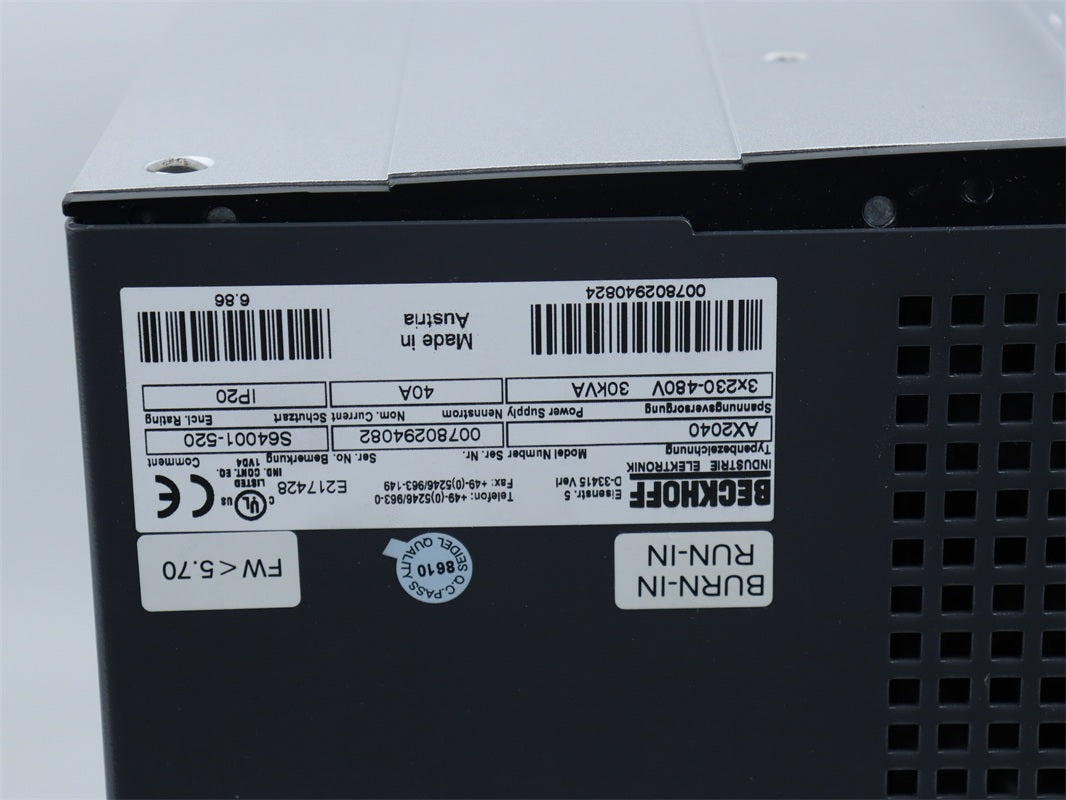 BECKHOFF AX2040 S64001-520 SERVO DRIVE