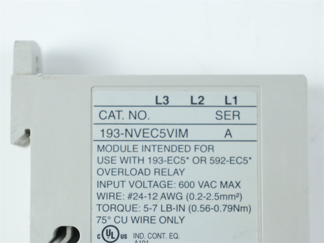 ALLEN BRADLEY 193-NVEC5VIM電壓輸入模組