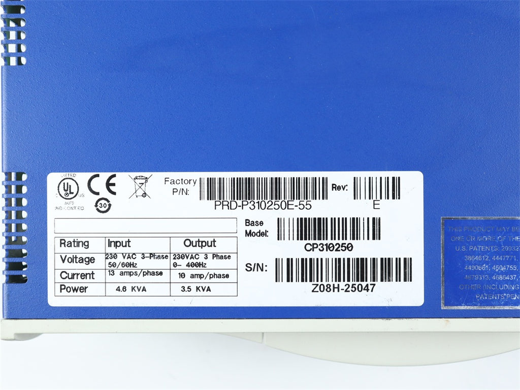 科爾摩根Servotronix CP310250 PRD-P310250E-55伺服驅動器