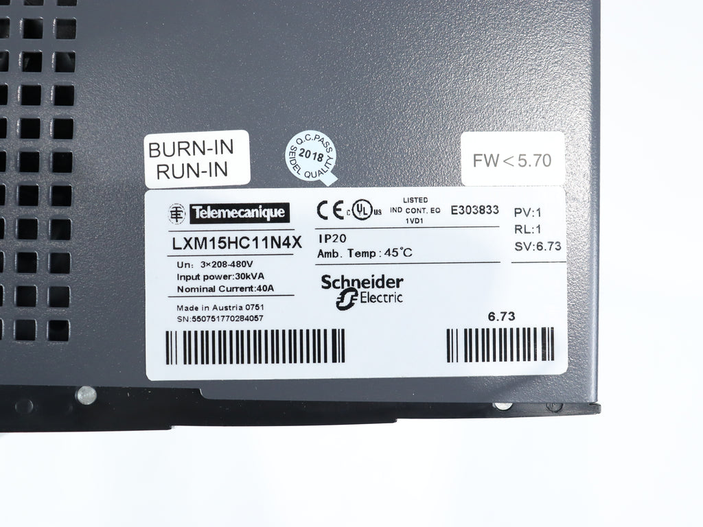 施耐德LXM15HC11N4X伺服驅動器