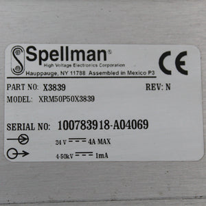 Spellman X3839 power supply