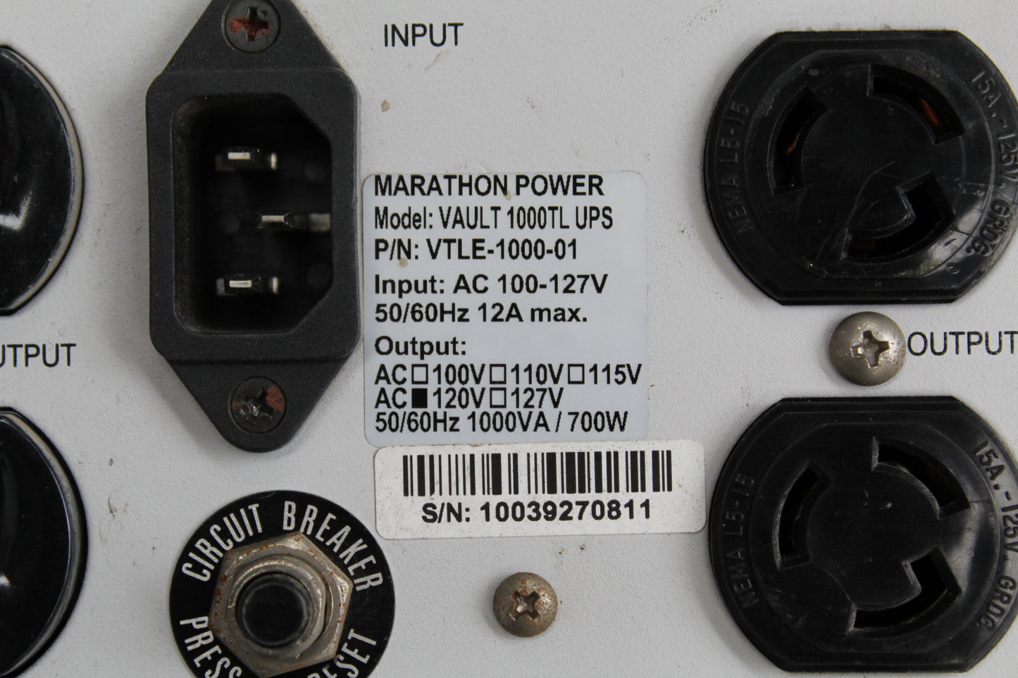 AKT VAULT 1000TL UPS Power