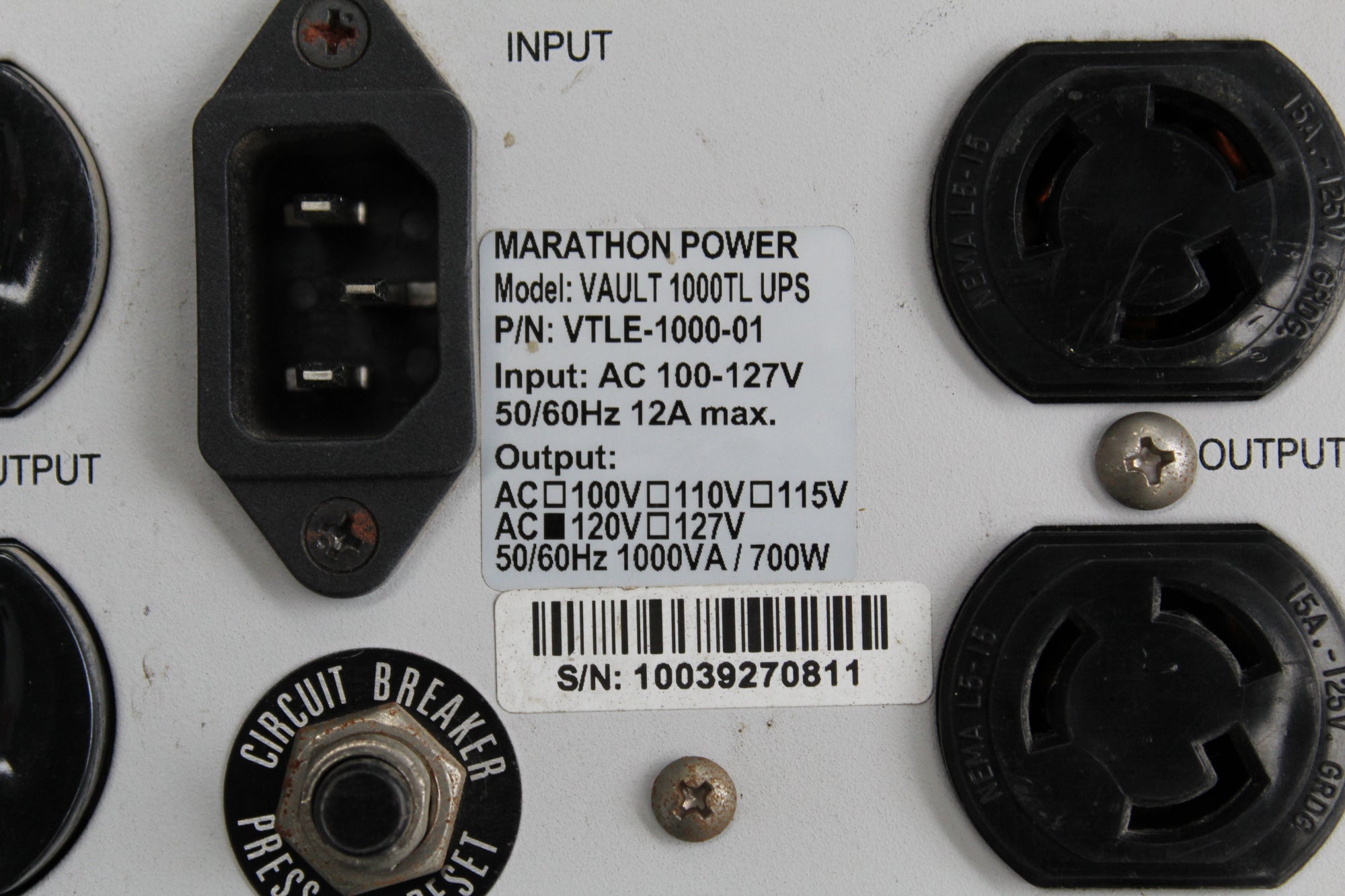 AKT VAULT 1000TL UPS電源