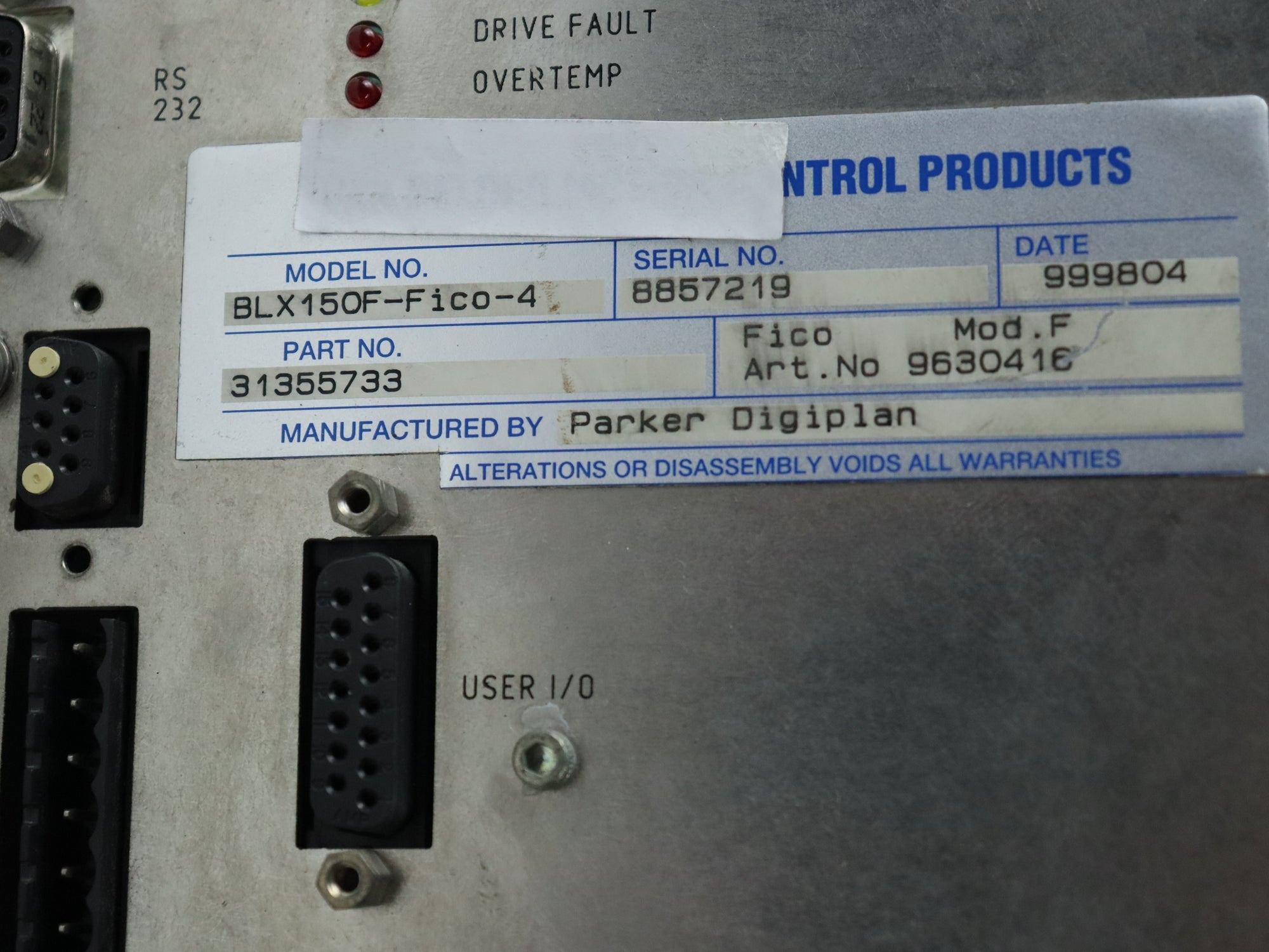 派克BLX150F-Fico-4運動控制器