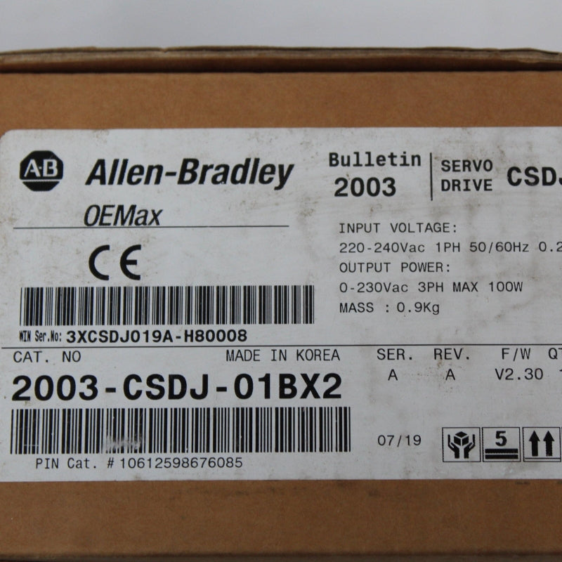 Allen Bradley 2003-CSDJ-01BX2伺服驅動器