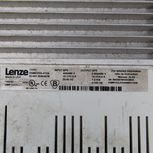 Lenze ESMD752L4TXA Inverter