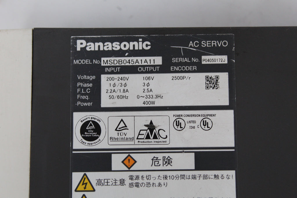 松下MSDB045A1A11交流伺服驅動器