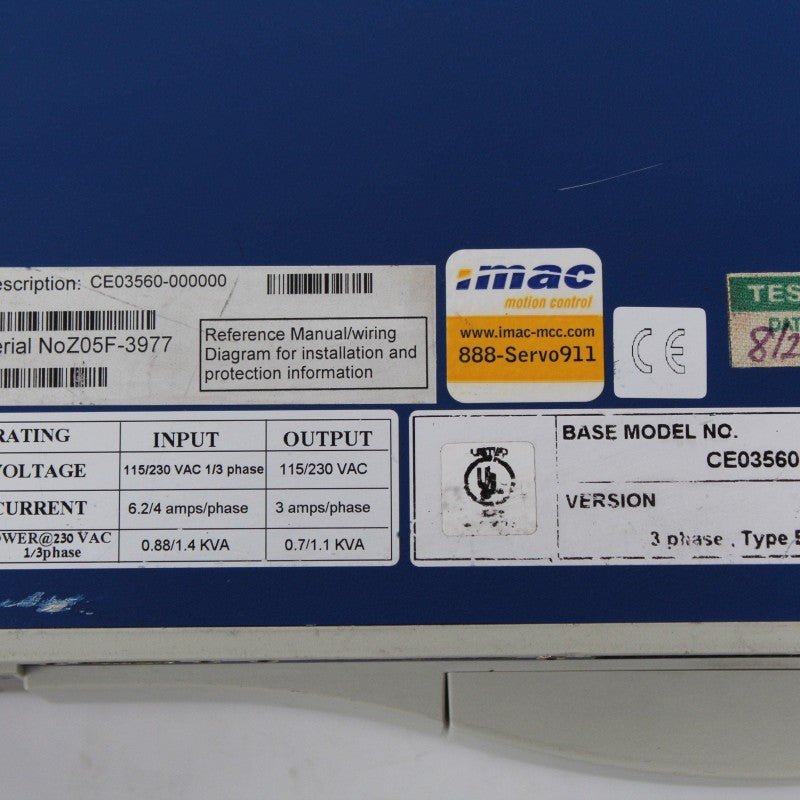 Kollmorgen CE03560伺服驅動器