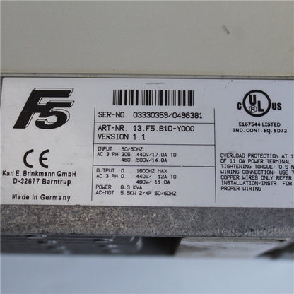 KEB frequency converter 13.F5.B1D-Y000