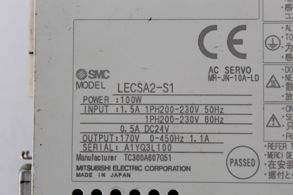 SMC LECSA2-S1 Driver - Rockss Automation