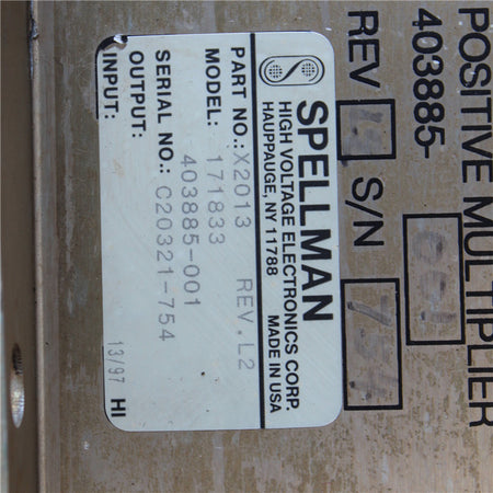 SPELLMAN 171833 403885-001 Power Supply - Rockss Automation