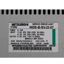 將圖片載入圖庫檢視器 Mitsubishi MDS-B-SVJ2-07 Servo Drive UNIT 0.7kW