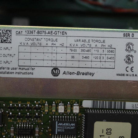 Allen Bradley 1336T-B075-AE-GT1EN 1336T-LM1EN51 55KW Led Printed Circuit Board - Rockss Automation