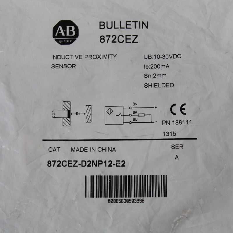 Allen Bradley 872CEZ-DZNP12-E2 接近開關感知器