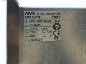 AMK AMKASYN KWD 2 Servo Drive