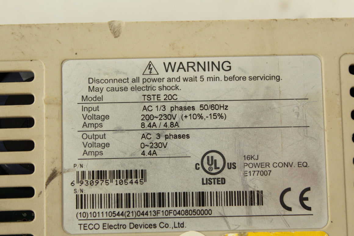 TECO TSTE-20C TSTE20C Servo Drive - Rockss Automation
