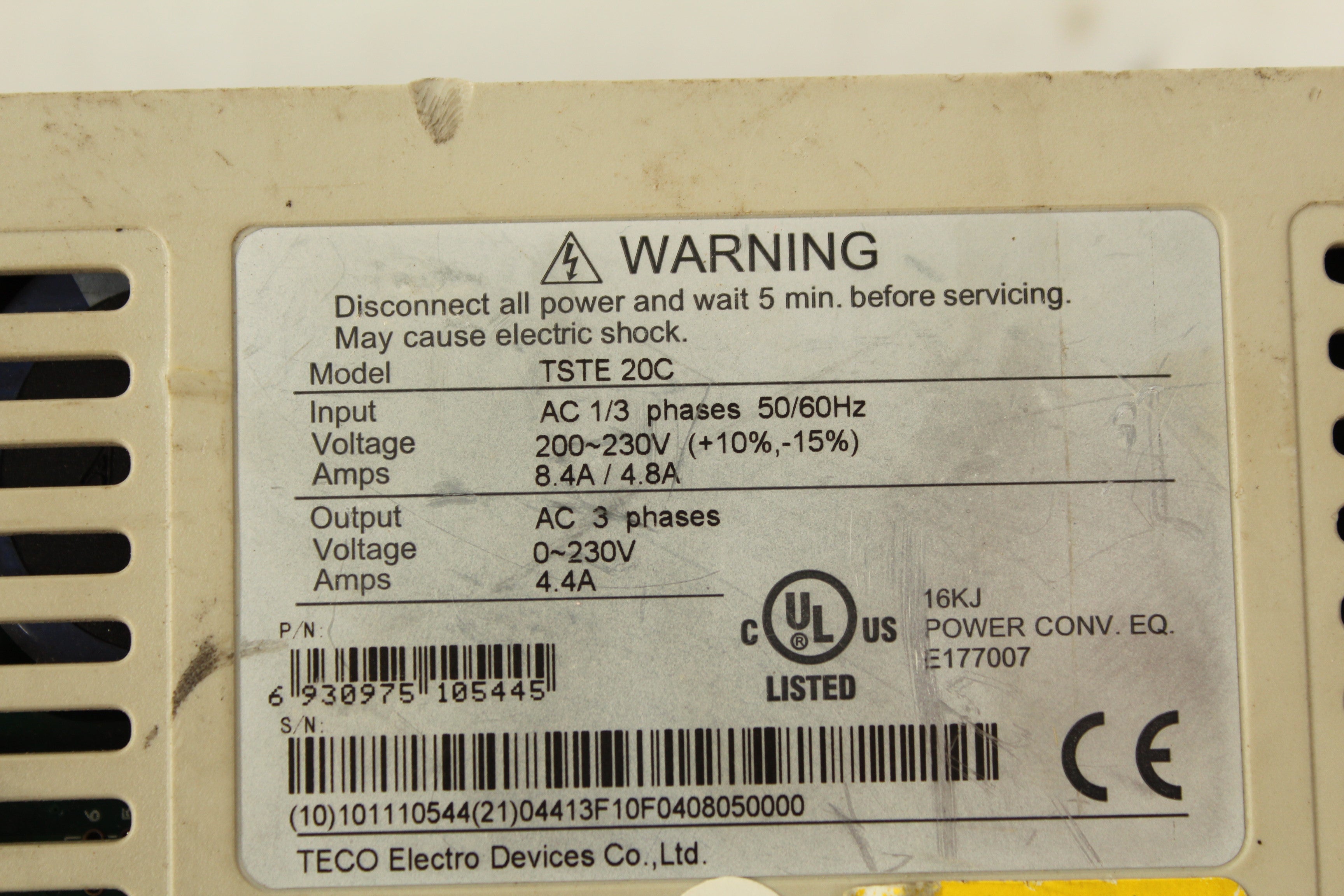 TECO TSTE-20C TSTE20C Servo Drive - Rockss Automation
