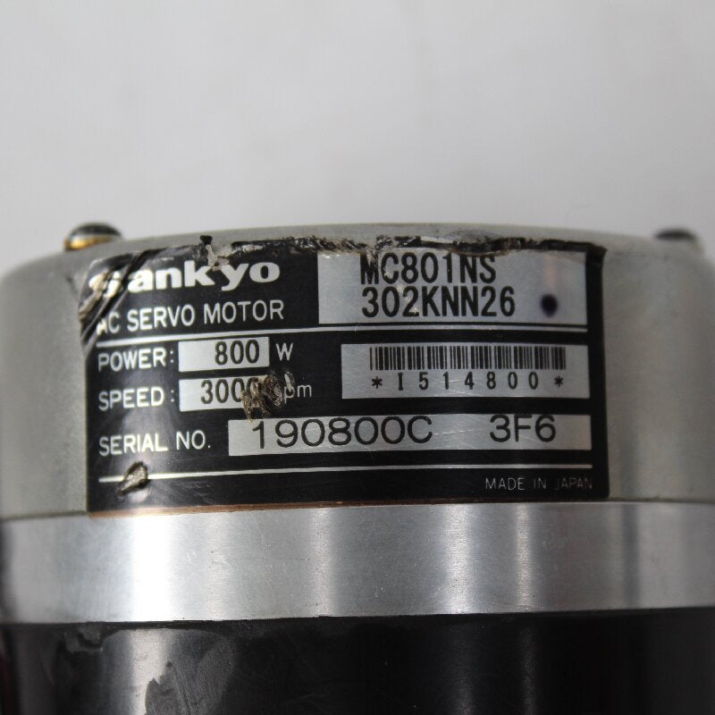 Sankyo MC801NS302KNN26 AC Servo Motor