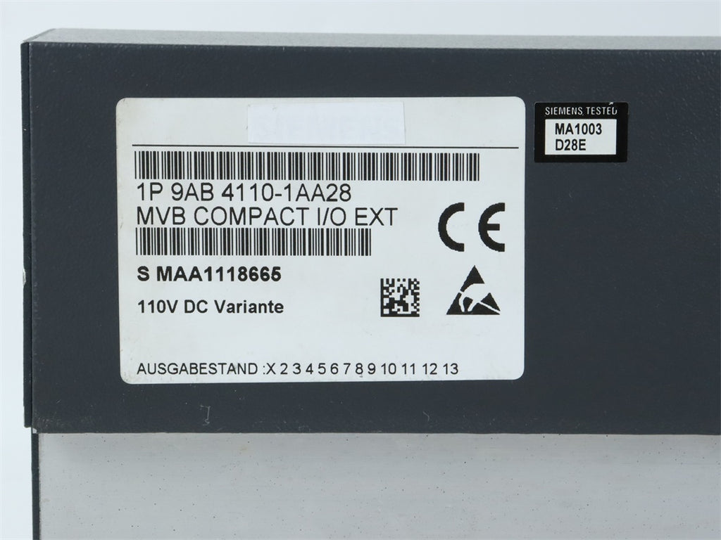 西門子1P9AB4110-1AA28模組