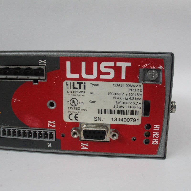 Lust CDA34.006.W2.0.BR.H12伺服驅動器