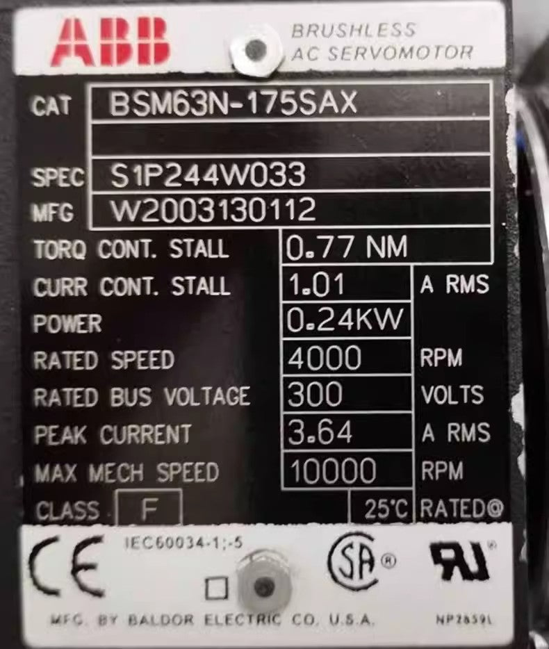 ABB BSM63N-175SAX MOTORS